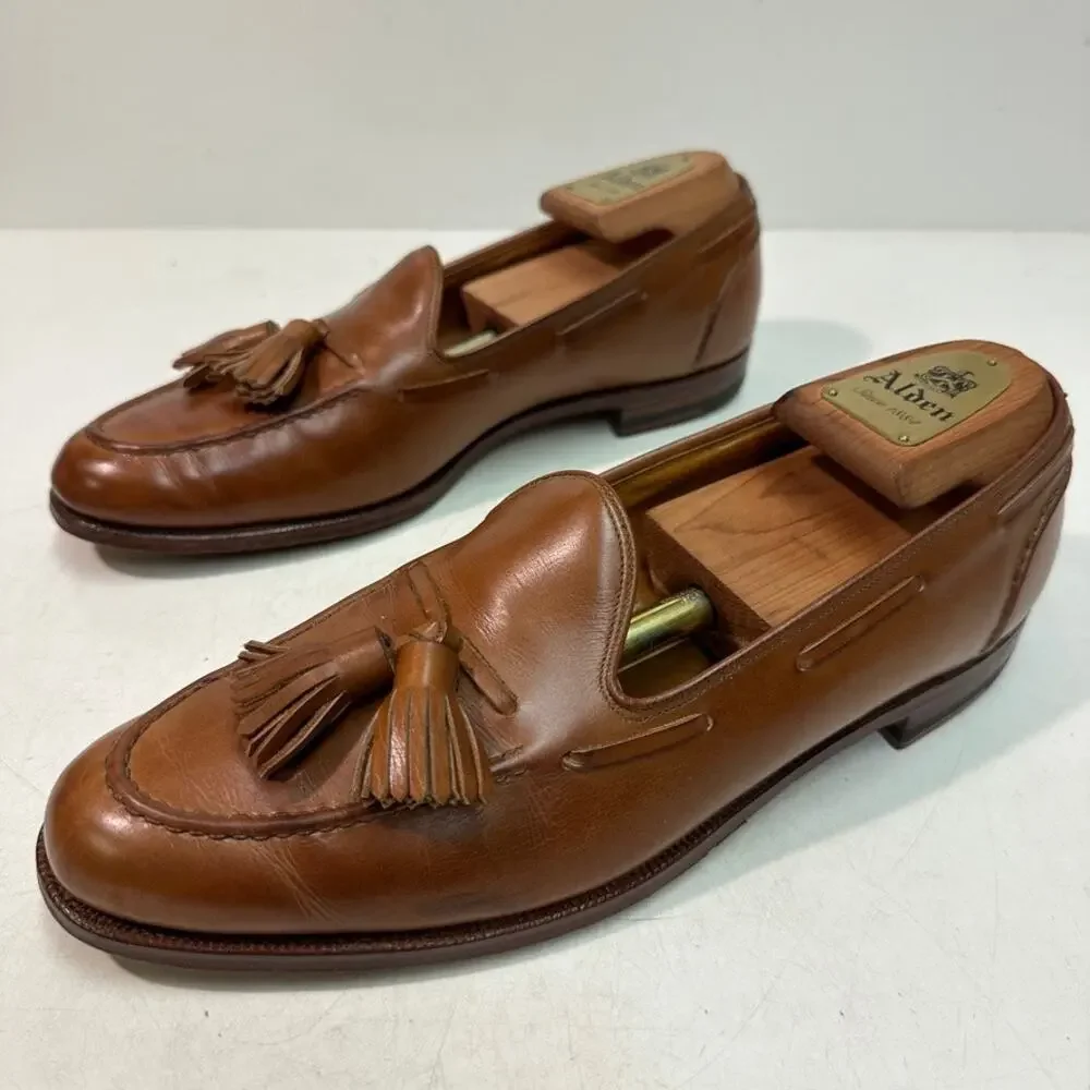 NEW HEELS Crockett & Jones x Ralph Lauren Tassel Loafer Bench Made England 8.5 D